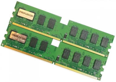Пара оперативной памяти Princeton DDR2 4Gb (2Gb+2Gb) 800MHz PC2 6400U 2R8 CL6 (GPM800NU006/2GB/N) Б/У