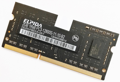 Оперативная память для ноутбука Elpida SODIMM DDR3 2Gb 1600MHz 12800s CL11 (EBJ20UF8BDU5-GN-F) Б/У