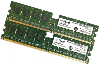 Пара оперативной памяти Crucial DDR2 4Gb (2Gb+2Gb) 800MHz PC2 6400U CL6 (CT25664AA800.C16FH) Б/У