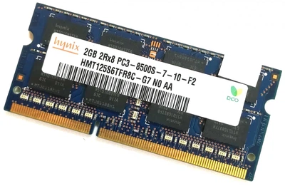 Оперативная память для ноутбука Hynix SODIMM DDR3 2Gb 1066MHz 8500S 2R8 CL7 (HMT125S6TFR8C-G7 N0 AA) Б/У