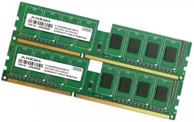 Пара оперативной памяти Axiom DDR3 8Gb (4Gb+4Gb) 1600MHz PC3 12800U CL11 1R8 (51264Z8D3N16813) Б/У