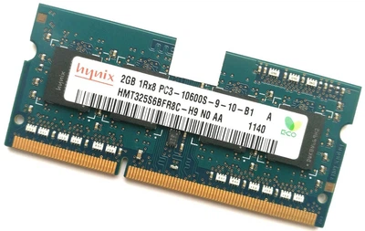 Оперативная память для ноутбука Hynix SODIMM DDR3 2Gb 1333MHz 10600s (HMT325S6BFR8C-H9 N0 AA) Б/У