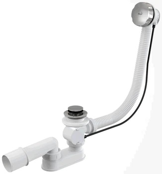 Сифон для ванны ALCA PLAST A55K-80 cliak-clack (8594045933949)