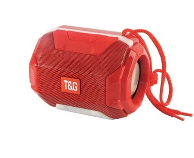 Портативная bluetooth колонка T&G TG-162 с подсветкой Красный