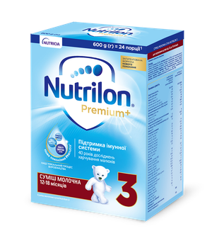 Суміш молочна Nutrilon Premium+ 3, 600г