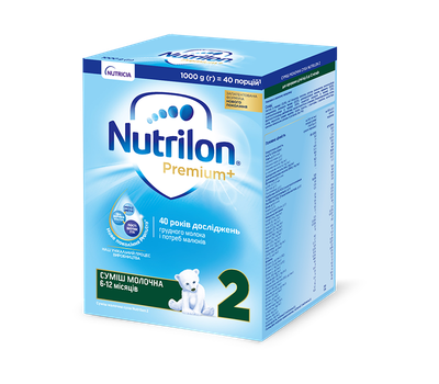 Суміш молочна Nutrilon Premium+ 2, 1000г