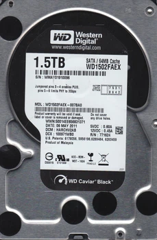 Жесткий диск Western Digital 3.5 1.5Tb WD1502FAEX, б/в