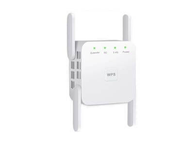 Беспроводной Wi-Fi ретранслятор BauTech Усилитель Wi-Fi 2.4/5 ГГц 300/1200 Мбит/с Белый (1009-771-00)