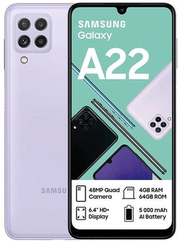 Смартфон Samsung Galaxy A22 4/64Gb light Violet