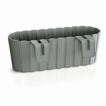 Балконний ящик Prosperplast Boardee Hook навісний 40 см сірий (25302-405)