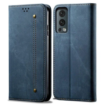 Чехол-книжка с кармашками UniCase Jeans Wallet для OnePlus Nord 2 - Blue