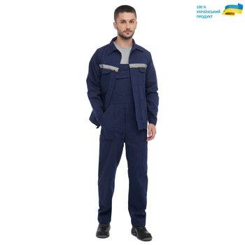 Костюм рабочий КОМФОРТ , (100% Хлопок), куртка и полукомбинезон, 48-50 (L)