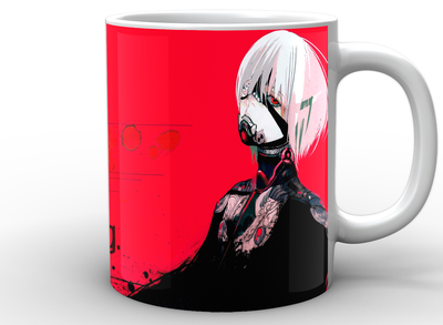 Кухоль Geek Land білий Tokyo Ghoul Токійський гуль фан арт TG.02.026