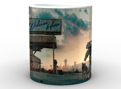 Чашка з принтом Fallout Фаллаут постер FT.02.017 Кружка керамічна 0,33
