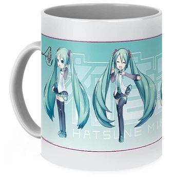 Кружка Вокалоиды Vocaloid Хацунэ Мику Hatsune Miku ЧИБИ VC 02.04