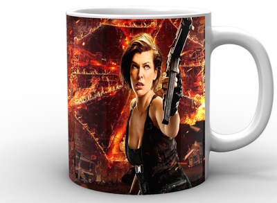 Кружка GeekLand белая Resident Evil Обитель зла элис и альберт RE.02.022