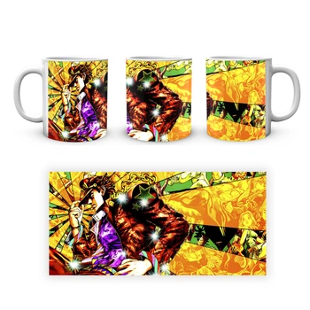 Кружка GeekLand Неймовірні пригоди ДжоДжо JoJo's Bizarre Adventure Джотаро Куджо Колаж Промені JJ 02.422