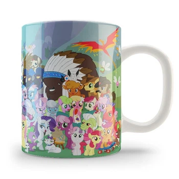 Кружка My little pony керамика, белого цвета 330мл.