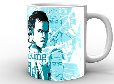 Кружка Geek Land белая Breaking Bad Во все тяжкие фан арт BB.02.020