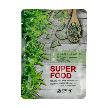Маска для лица тканевая EYENLIP Super Food Green Tea Mask (8809555251415) (0091920)