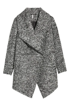 Пальто H&M 32 біло-чорний 3009086