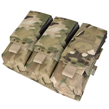 Подсумок для магазинов AR карабина тройной молле Condor Triple M4 Mag Pouch MA58 Crye Precision MULTICAM