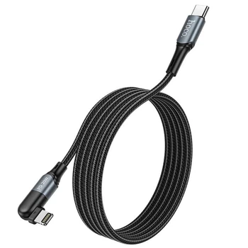 USB кабель з Type-C на Lightning HOCO U100 Orbit charging data cable | 1.2m, 20W, 3A |. Black
