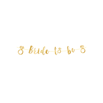 Гірлянда Bride to be золота 512076