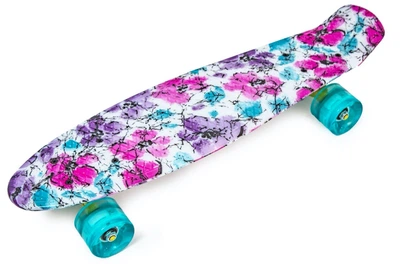 Дитячий пенні борд Space Sport Flowers Chamomile ABEC-7 Різнокольоровий пластиковий 55х15 см (DP-1427061371)