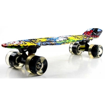 Пенні борд дитячий Space Sport Cool Draft Joker ABEC-7 пластиковий Різнокольоровий 55х15 см (DP-716693028)