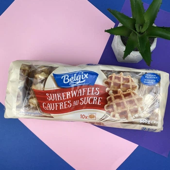 Бельгійські вафлі Belgix Luikse Wafel 550 м 10 шт