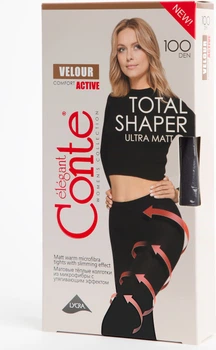 Колготы 100 Den женские теплые теплые Conte Elegant Ce Velour Active 100 2 Anthracite (4810226483442)
