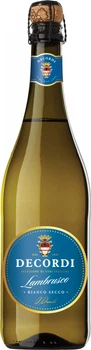 Алкогольний напій на основі вина Decordi Lambrusco Bianco Secco біле сухе 0.75 л (8008820158828)