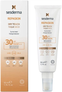Сонцезахисний крем-гель для обличчя Sesderma Repaskin Dry Touch SPF 30 50 мл (8429979456052)