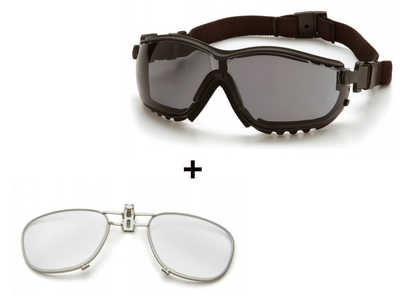 Балістичні окуляри з диоптрической вставкою Pyramex V2G Black