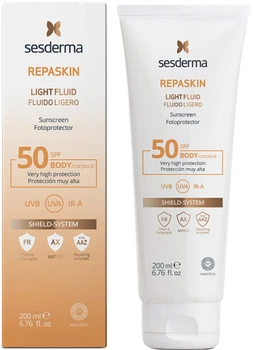 Сонцезахисний флюїд для тіла Sesderma Repaskin Light Fluid SPF 50 200 мл (8429979415707)