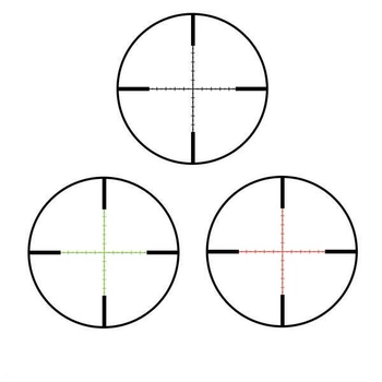 Прицiл оптичний Barska Level 6-24x56 (IR MOA R/G) + Rings