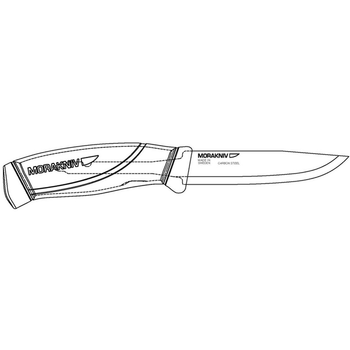 Ніж Morakniv Companion BlackBlade нержавіюча сталь чорний клинок 12553