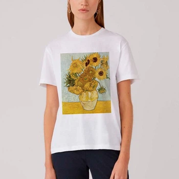 Футболка Fanbolka Ван Гог Подсолнухи 2 XXL Белая (75UNWH2XL)