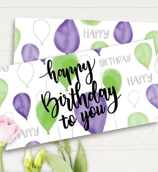 Конверт для денег "HB to you", материал - картон высокого качества