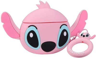 Чехол Case для Apple AirPods Alitek Стич Head Pink -Refurbished (88632y)