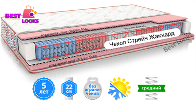 Матрац ортопедичний 160х200 MatroLuxe CAMELIA