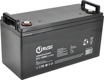 Аккумуляторная батарея EUROPOWER AGM 12 V 100 Ah (EP12-100M8)