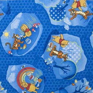 Ковролін AW WINNIE WOODLAND 77 1,5 м синій з малюнком
