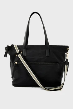 Женская черная сумка Nadine Nylon Tote Accessorize OS 290013
