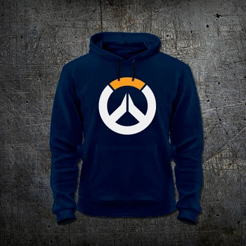 Худи Fruit of the Loom Овервотч Логотип Logo Overwatch Синий M (139)