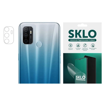Защитная гидрогелевая пленка SKLO (на камеру) 4шт. для Oppo A74 4G Прозрачный