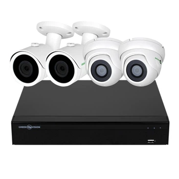 Комплект видеонаблюдения GreenVision GV-K-S17/04 1080P (LP6660)
