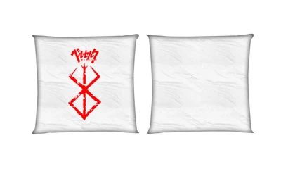 Подушка Berserk / Берсерк 2 квадратна двостороння стандарт 35 х 35 см - MyTee