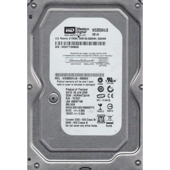 Жорсткий диск 3.5" 250Gb Western Digital AV SATAII 8Mb 7200 rpm (WD2500AVJS) (Ref)